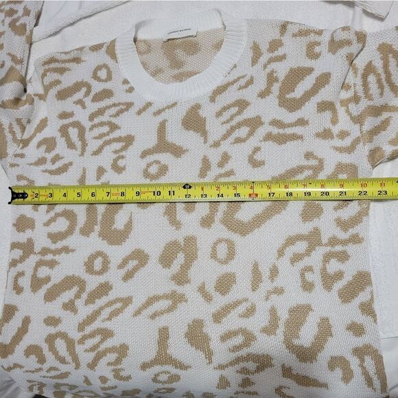 Goodnight macaroon oversized sweater Leopard Print Sz Small - Picture 8 of 10